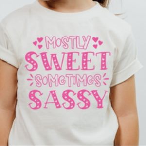 Mostly Sweet Sometimes Sassy - Toddler unisex short sleeve T-shirt
